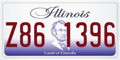 IL license plate Z861396