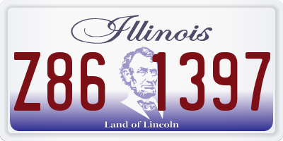 IL license plate Z861397