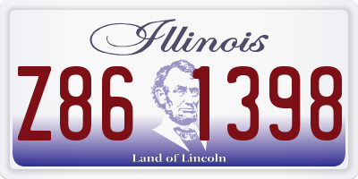 IL license plate Z861398