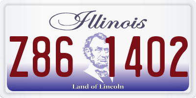 IL license plate Z861402