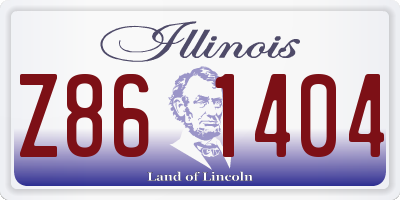 IL license plate Z861404
