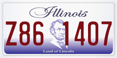IL license plate Z861407