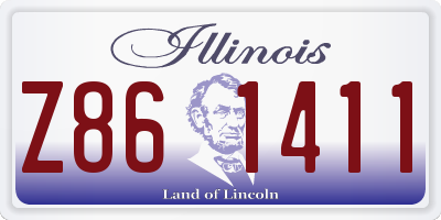 IL license plate Z861411