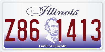 IL license plate Z861413