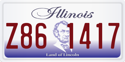 IL license plate Z861417
