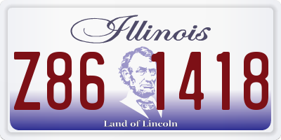 IL license plate Z861418