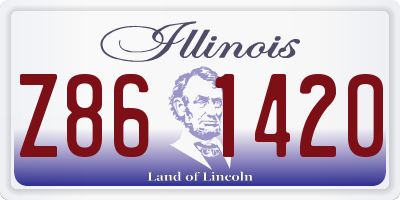 IL license plate Z861420