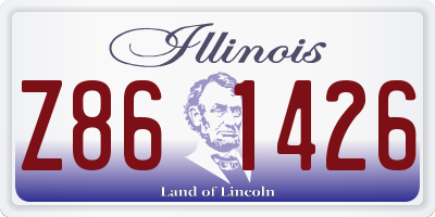 IL license plate Z861426