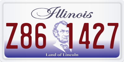IL license plate Z861427