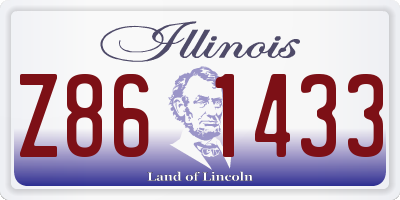 IL license plate Z861433