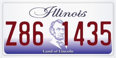 IL license plate Z861435