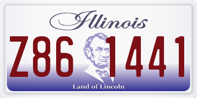 IL license plate Z861441