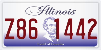 IL license plate Z861442
