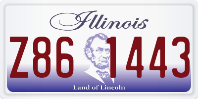 IL license plate Z861443