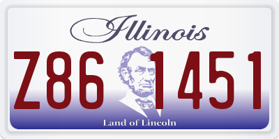 IL license plate Z861451