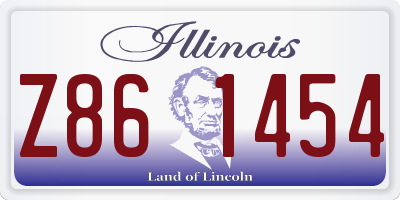 IL license plate Z861454