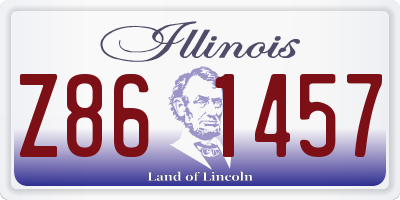 IL license plate Z861457