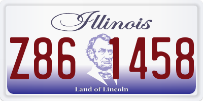 IL license plate Z861458