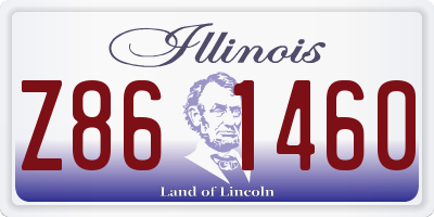 IL license plate Z861460