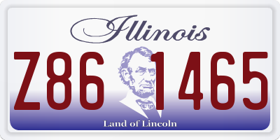 IL license plate Z861465