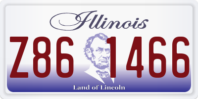 IL license plate Z861466