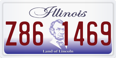IL license plate Z861469
