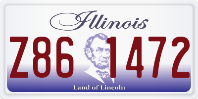 IL license plate Z861472