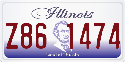 IL license plate Z861474