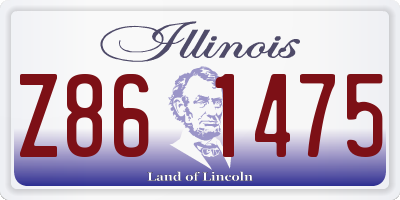 IL license plate Z861475