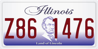 IL license plate Z861476