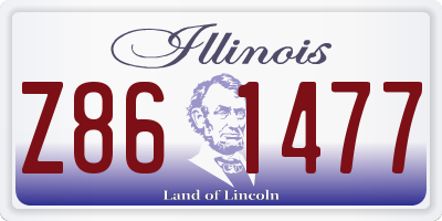 IL license plate Z861477
