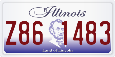 IL license plate Z861483