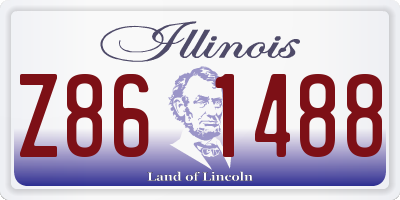 IL license plate Z861488