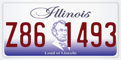 IL license plate Z861493