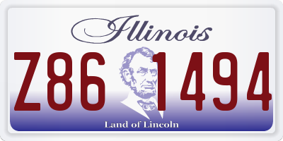 IL license plate Z861494
