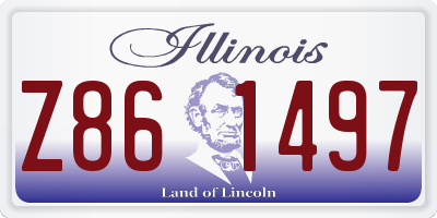 IL license plate Z861497