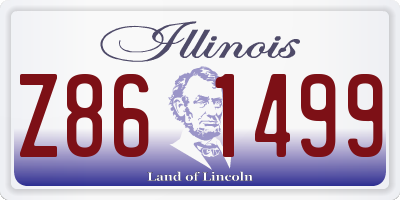IL license plate Z861499