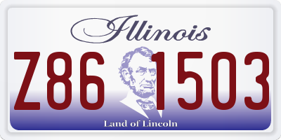 IL license plate Z861503