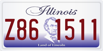 IL license plate Z861511