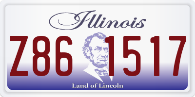 IL license plate Z861517