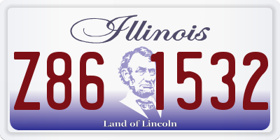 IL license plate Z861532