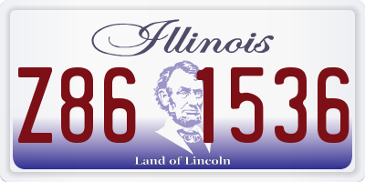 IL license plate Z861536