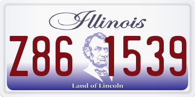 IL license plate Z861539