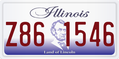 IL license plate Z861546