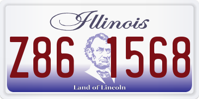 IL license plate Z861568