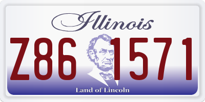IL license plate Z861571