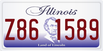 IL license plate Z861589