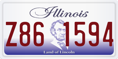 IL license plate Z861594