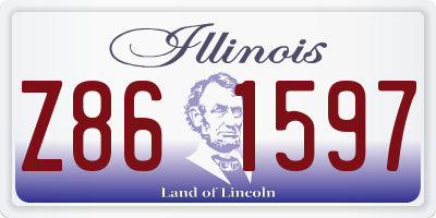 IL license plate Z861597