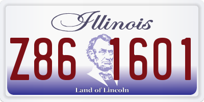 IL license plate Z861601